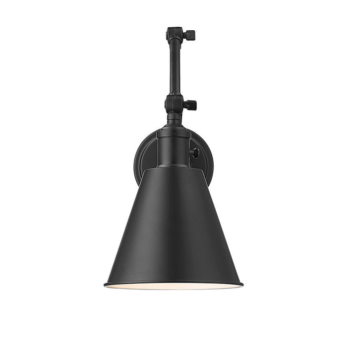 Z-Lite Gayson Swing-Arm Wall Lamp Matte Black 1 Light 349S-MB | theLightShop