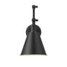 Z-Lite Gayson Swing-Arm Wall Lamp Matte Black 1 Light 349S-MB | theLightShop