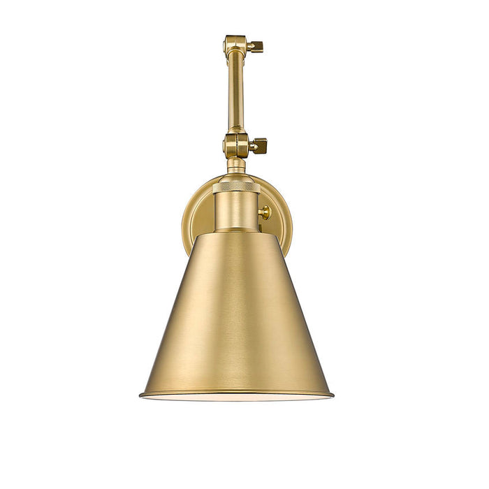 Z-Lite Gayson Swing-Arm Wall Lamp Modern Gold 1 Light 349S-MGLD | theLightShop