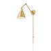 Z-Lite Gayson Swing-Arm Wall Lamp Modern Gold 1 Light 349S-MGLD | theLightShop