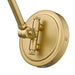 Z-Lite Gayson Swing-Arm Wall Lamp Rubbed Brass 1 Light 349S-RB | theLightShop