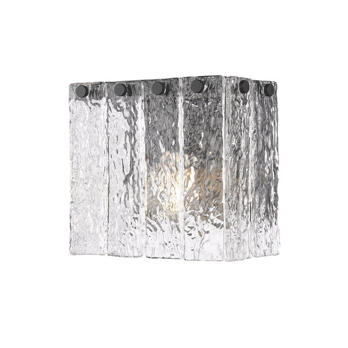 Z-Lite Glacier 1 Light Wall Sconce - Matte Black