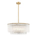 Z-Lite Glacier 10 Light Pendant - Modern Gold