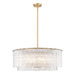 Z-Lite Glacier 12 Light Pendant - Modern Gold