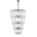 Z-Lite Glacier 18 Light Chandelier - Matte Black