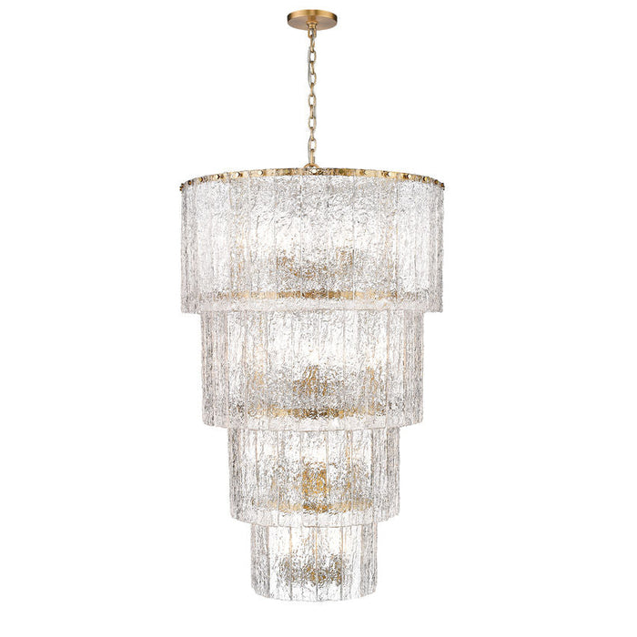 Z-Lite Glacier 18 Light Chandelier - Modern Gold