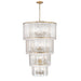 Z-Lite Glacier 18 Light Chandelier - Modern Gold