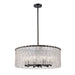 Z-Lite Glacier Matte Black 10 Light Pendant 1943P26-MB | theLightShop
