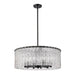 Z-Lite Glacier Matte Black 10 Light Pendant 1943P26-MB | theLightShop
