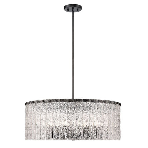 Z-Lite Glacier Matte Black 10 Light Pendant 1943P26-MB | theLightShop