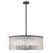 Z-Lite Glacier Matte Black 10 Light Pendant 1943P26-MB | theLightShop