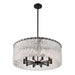Z-Lite Glacier Matte Black 10 Light Pendant 1943P26-MB | theLightShop