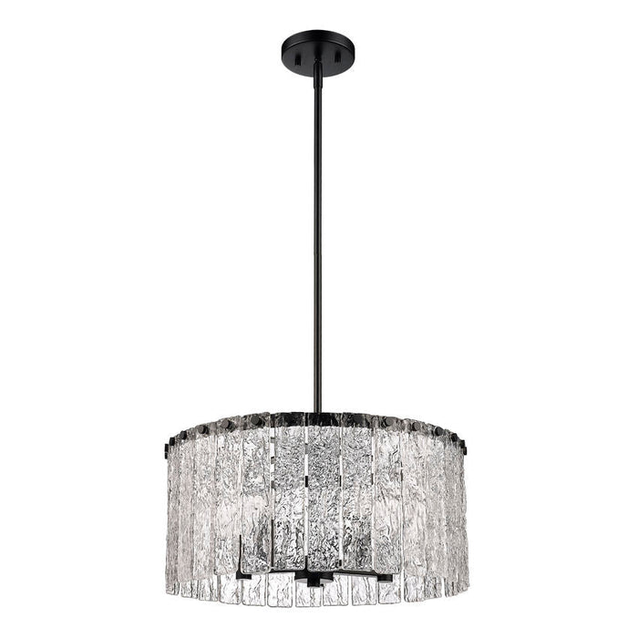 Z-Lite Glacier Matte Black 5 Light Pendant 1943P18-MB | theLightShop