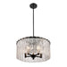 Z-Lite Glacier Matte Black 5 Light Pendant 1943P18-MB | theLightShop