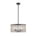 Z-Lite Glacier Matte Black 5 Light Pendant 1943P18-MB | theLightShop