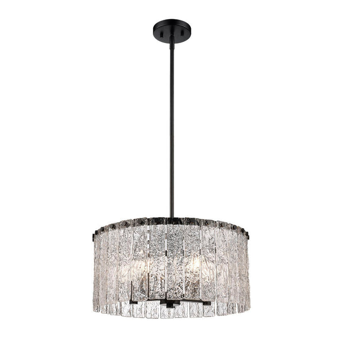 Z-Lite Glacier Matte Black 5 Light Pendant 1943P18-MB | theLightShop