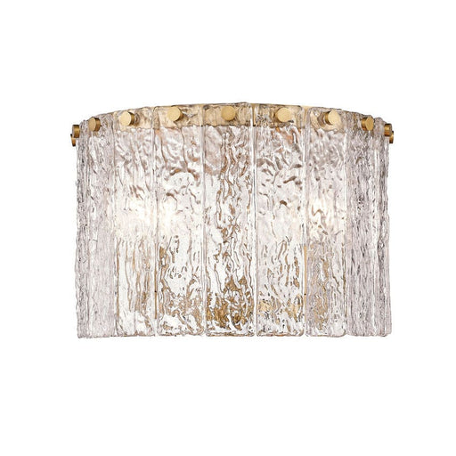 Z-Lite Glacier Modern Gold 3 Light Flushmount 1943F12-MGLD | theLightShop
