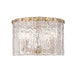 Z-Lite Glacier Modern Gold 3 Light Flushmount 1943F12-MGLD | theLightShop