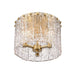 Z-Lite Glacier Modern Gold 3 Light Flushmount 1943F12-MGLD | theLightShop