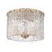 Z-Lite Glacier Modern Gold 3 Light Flushmount 1943F12-MGLD | theLightShop