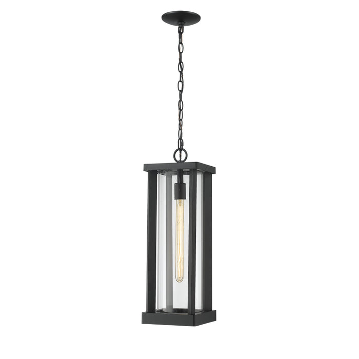 Z-Lite Glenwood Black Outdoor Chain Mount Ceiling Fixture 586CHB-BK | theLightShop