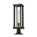 Z-Lite Glenwood Black Outdoor Pier Mounted Fixture 586PHBR-533PM-BK | theLightShop