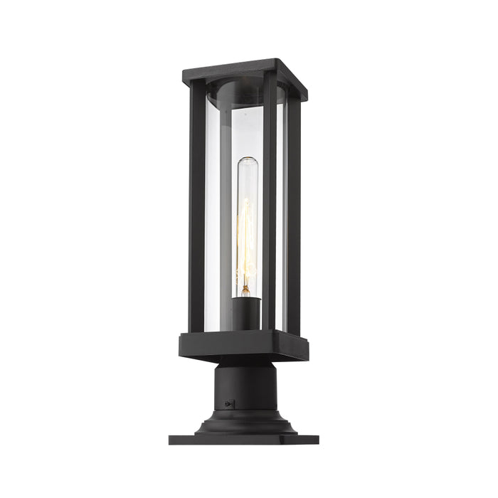 Z-Lite Glenwood Black Outdoor Pier Mounted Fixture 586PHMR-533PM-BK | theLightShop
