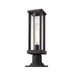 Z-Lite Glenwood Black Outdoor Pier Mounted Fixture 586PHMR-533PM-BK | theLightShop