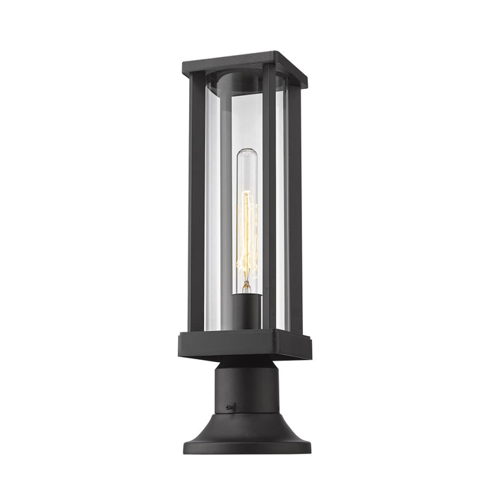 Z-Lite Glenwood Black Outdoor Pier Mounted Fixture 586PHMR-553PM-BK | theLightShop