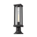 Z-Lite Glenwood Black Outdoor Pier Mounted Fixture 586PHMR-553PM-BK | theLightShop