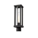 Z-Lite Glenwood Black Outdoor Post Mount Fixture 586PHMR-BK | theLightShop