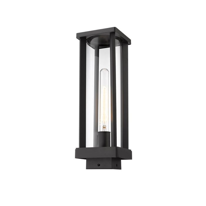 Z-Lite Glenwood Black Outdoor Post Mount Fixture 586PHMS-BK | theLightShop