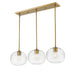 Z-Lite Harmony Olde Brass Island-Billiard 486P10-3L-OBR | theLightShop
