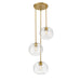 Z-Lite Harmony Olde Brass Pendant 486P10-3R-OBR | theLightShop
