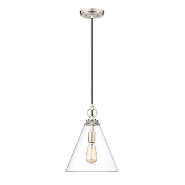 Z-Lite Harper Brushed Nickel 1 Light Pendant 3034P11-BN | theLightShop