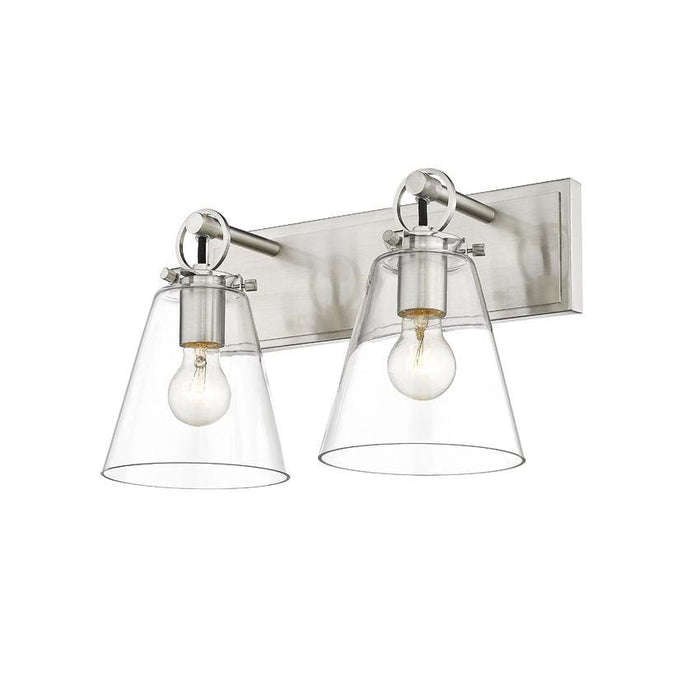 Z-Lite Harper Brushed Nickel Vanity 483-2V-BN | theLightShop