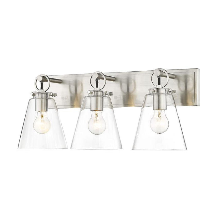 Z-Lite Harper Brushed Nickel Vanity 483-3V-BN | theLightShop