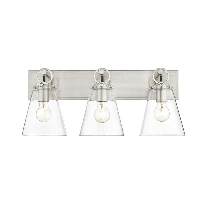Z-Lite Harper Brushed Nickel Vanity 483-3V-BN | theLightShop