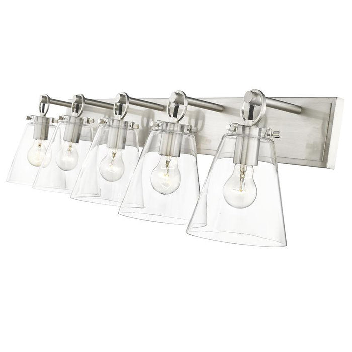Z-Lite Harper Brushed Nickel Vanity 483-5V-BN | theLightShop