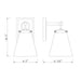 Z-Lite Harper Brushed Nickel Wall Sconce 483-1S-BN | theLightShop