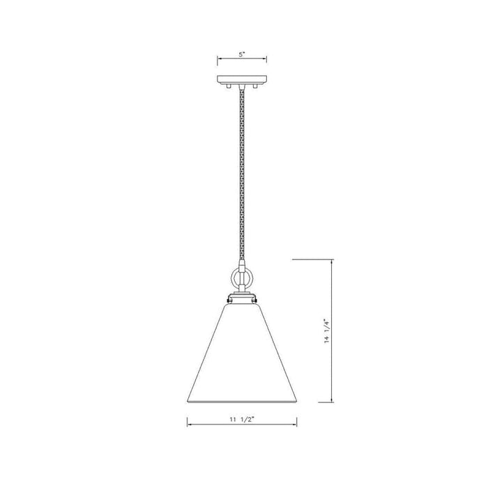 Z-Lite Harper Matte Black 1 Light Pendant 3034P11-MB | theLightShop