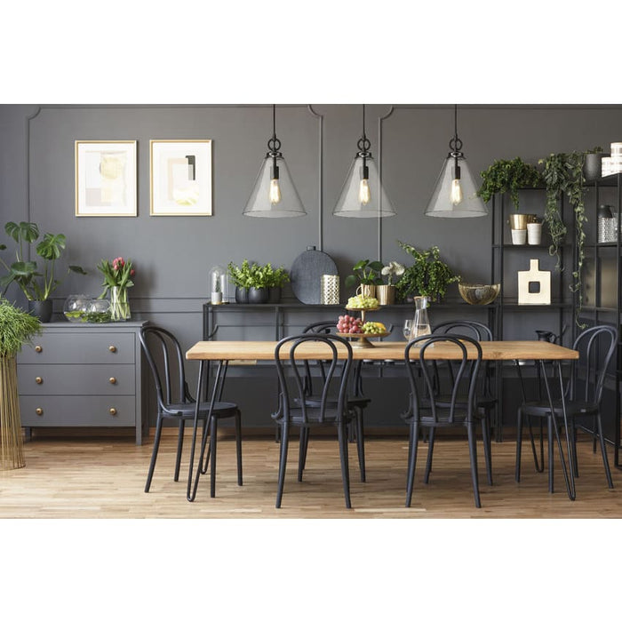 Z-Lite Harper Matte Black 1 Light Pendant 3034P11-MB | theLightShop