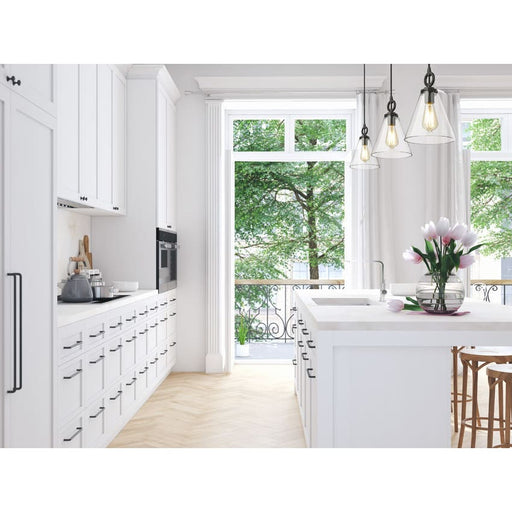 Z-Lite Harper Matte Black 1 Light Pendant 3034P8-MB | theLightShop