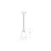 Z-Lite Harper Matte Black 1 Light Pendant 3034P8-MB | theLightShop