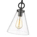 Z-Lite Harper Matte Black 1 Light Pendant 3034P8-MB | theLightShop