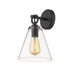 Z-Lite Harper Matte Black Wall Sconce 806-1S-MB | theLightShop