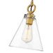 Z-Lite Harper Rubbed Brass 1 Light Pendant 3034P8-RB | theLightShop