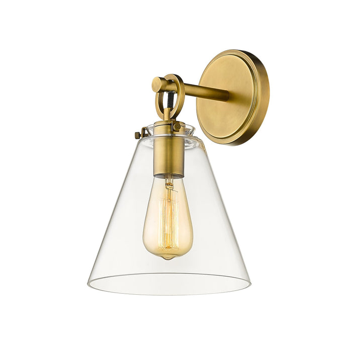 Z-Lite Harper Rubbed Brass Wall Sconce 806-1S-RB | theLightShop