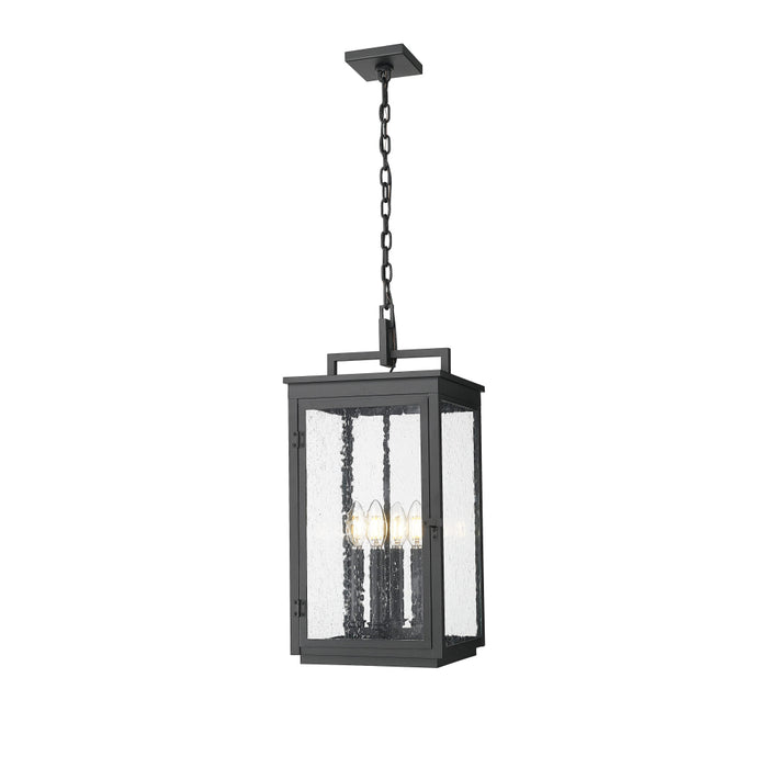 Z-Lite Hartwell 4 Light Outdoor Pendant - Sand Black