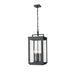 Z-Lite Hartwell 4 Light Outdoor Pendant - Sand Black